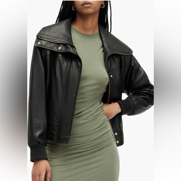 AllSaints Leather Jacket - Picture 9 of 9